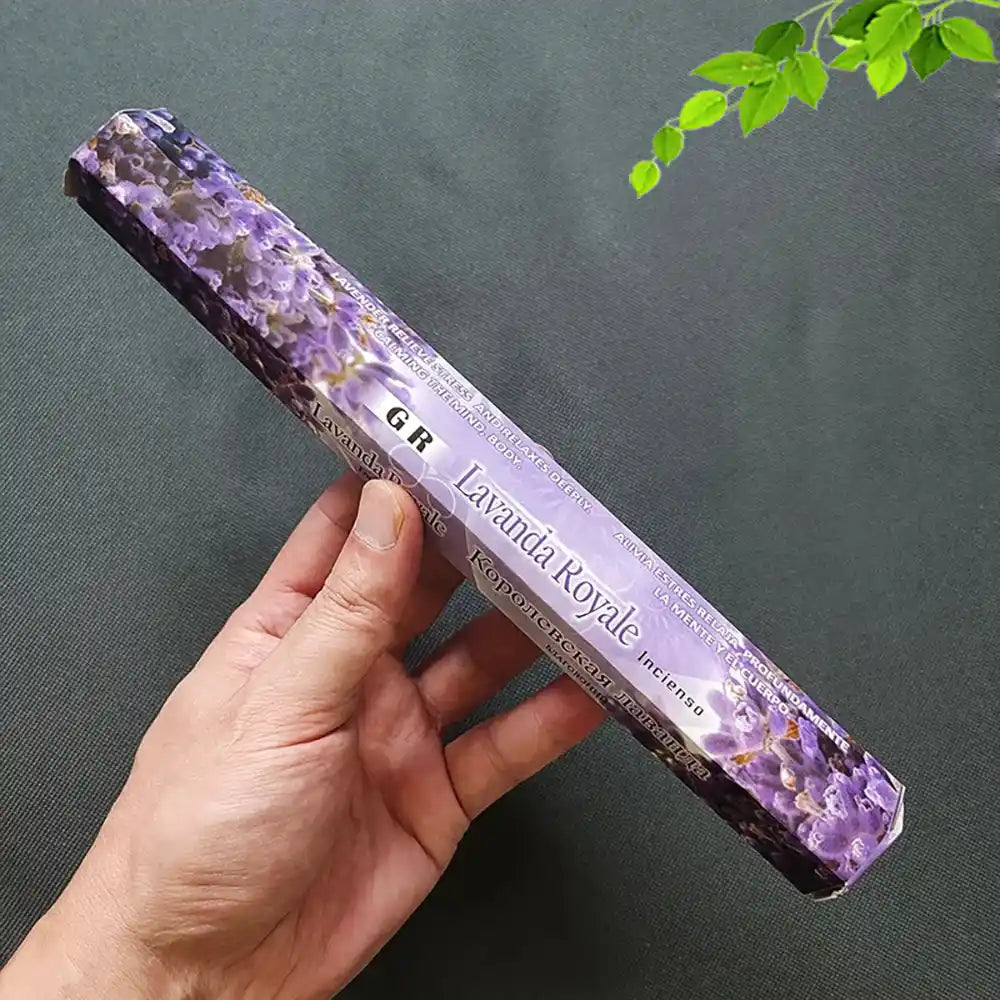 GR Indian Incense Sticks - 20 Sticks White Sage Meditation Lavender Yoga