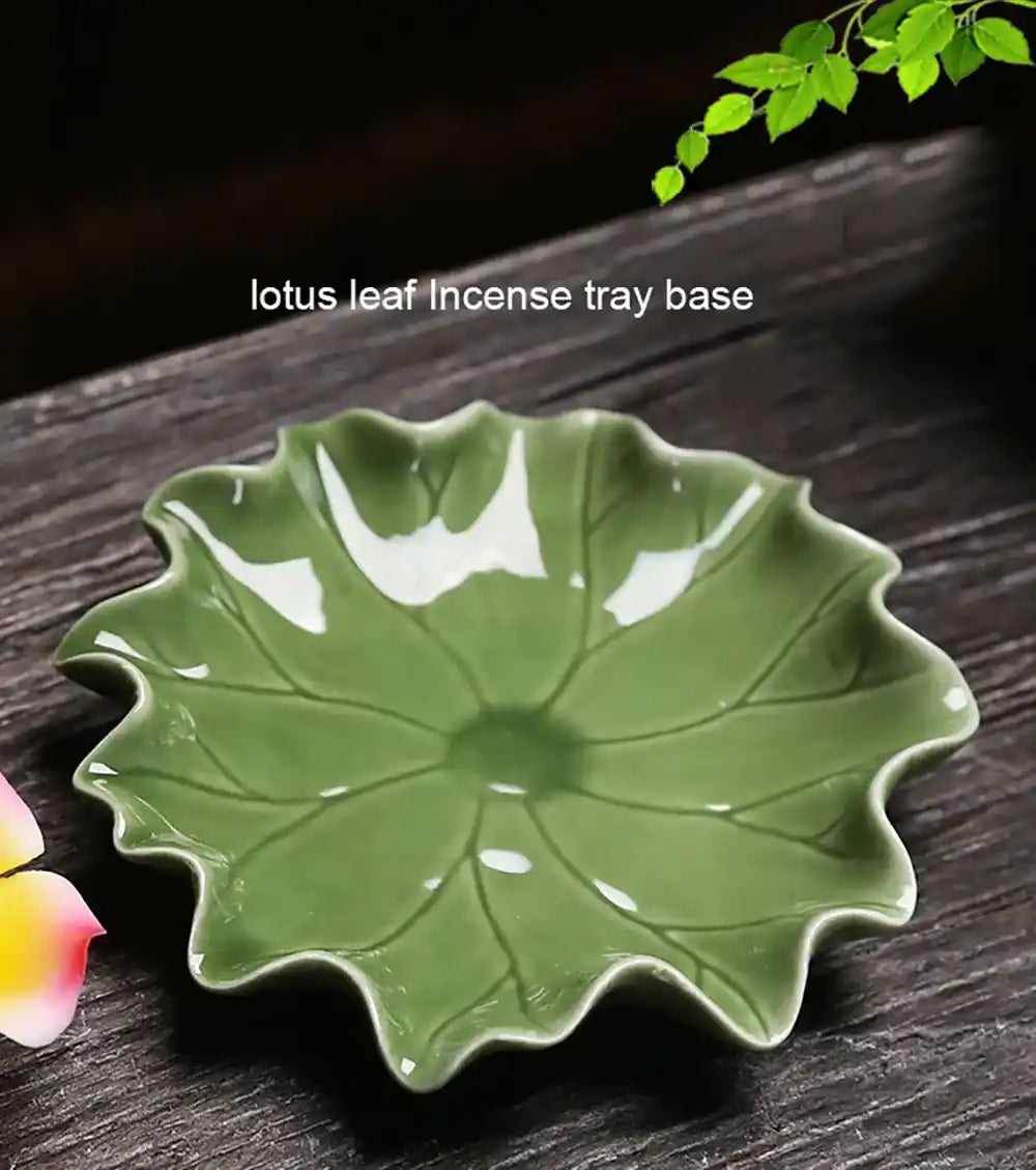 Handmade Ceramic Lotus Incense Holder - 4 Optional For Yoga Home ornaments