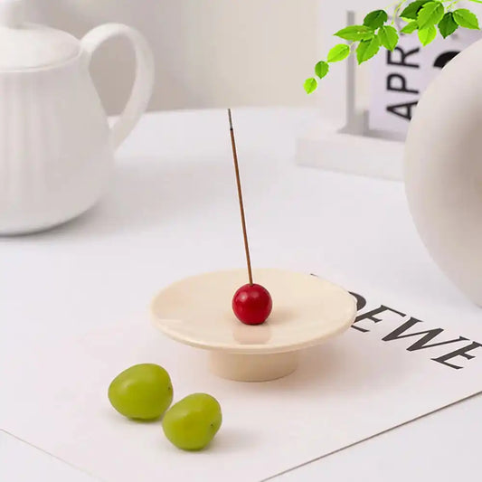 Japanese Modern Minimalist Resin Incense Holder - Plate and Fruit Shape