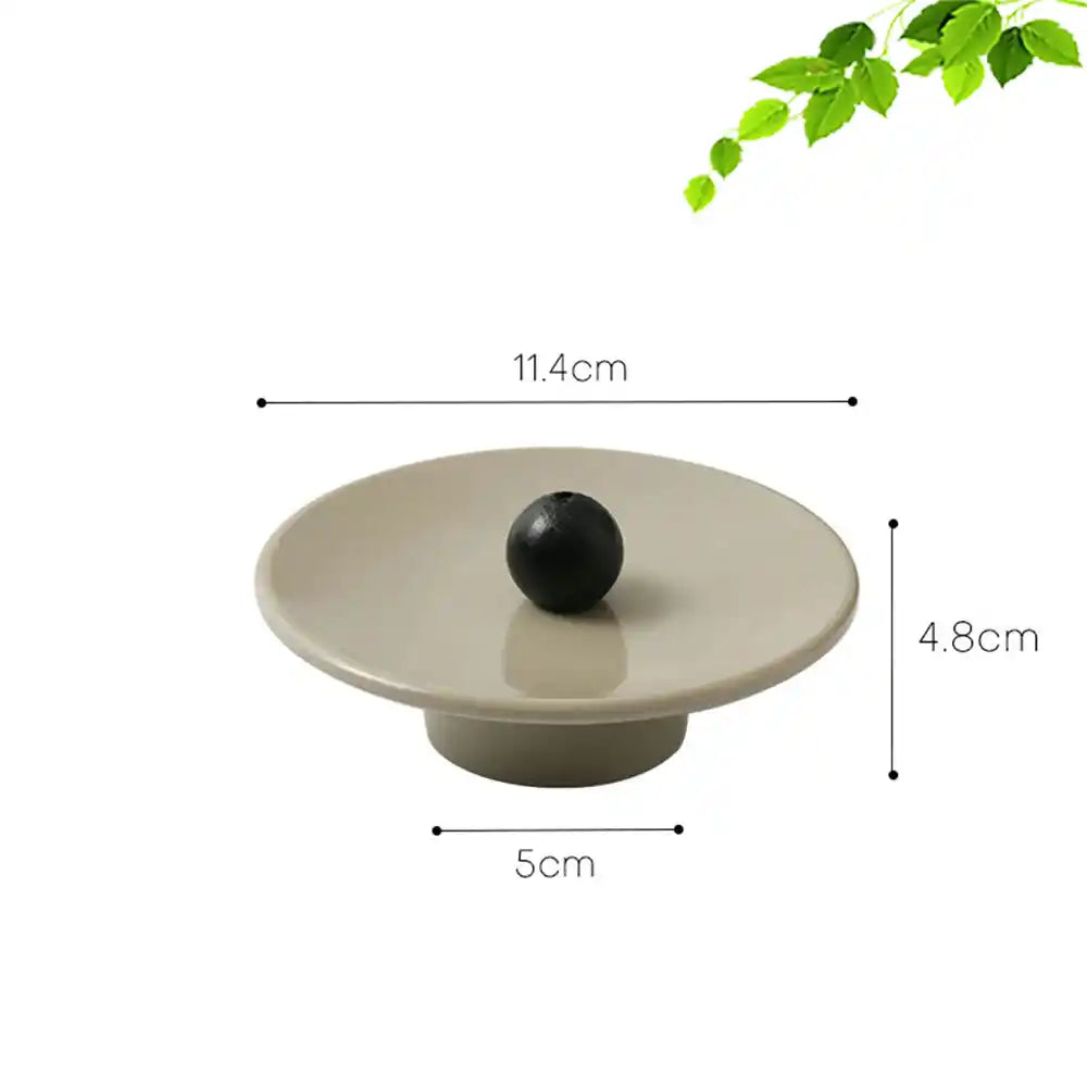 Japanese Modern Minimalist Resin Incense Holder - Plate and Fruit Shape