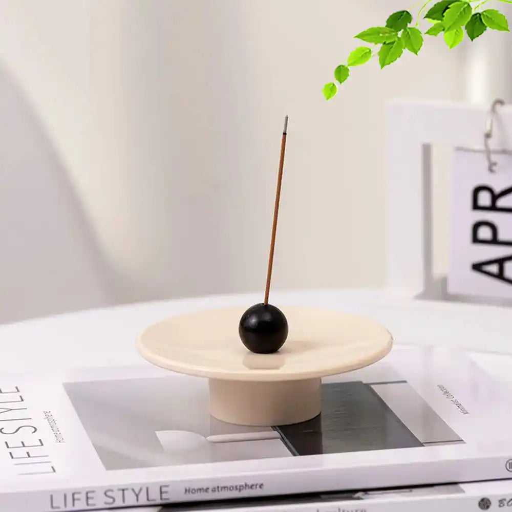 Japanese Modern Minimalist Resin Incense Holder - Plate and Fruit Shape