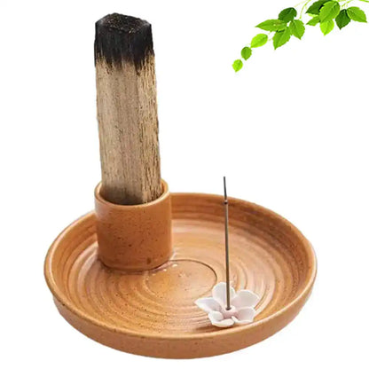 4 Usage Japanese Style Ceramic Incense Holder And Burner For Yoga Meditation