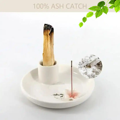 4 Usage Japanese Style Ceramic Incense Holder And Burner For Yoga Meditation