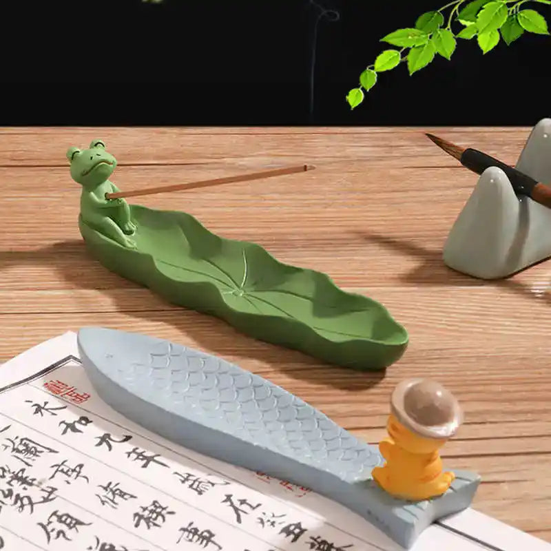 Lovely Cartoon Animals Resin Incense Holder -  Incense Stick Tray For Home Decor