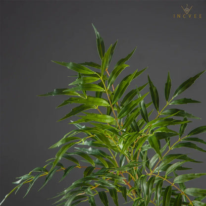 Moderner Zen-Kunstbambusbaum – Üppige, seidenweiche Blätter als Dekoration, Boden- und Eckdeko, 79–140 cm