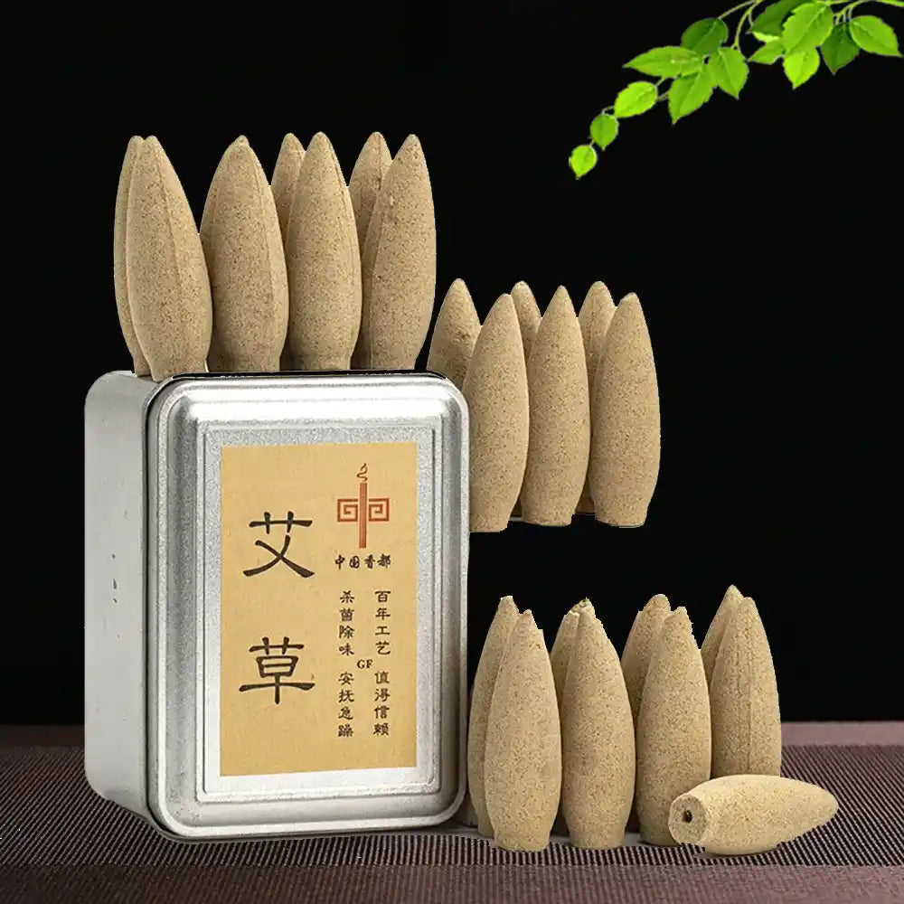 Oversized Waterfall Backflow Incense Cones - 20pcs/box Mixed Green Tea Rose Osmanthus