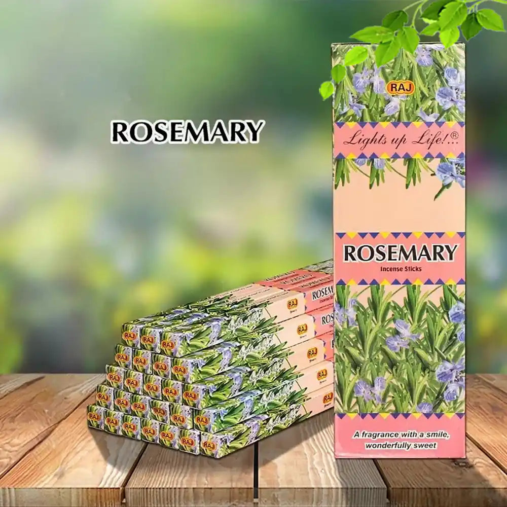 RAJ Indian Incense Sticks - 10/25 boxes/pack White Sage Lavender Rosemary