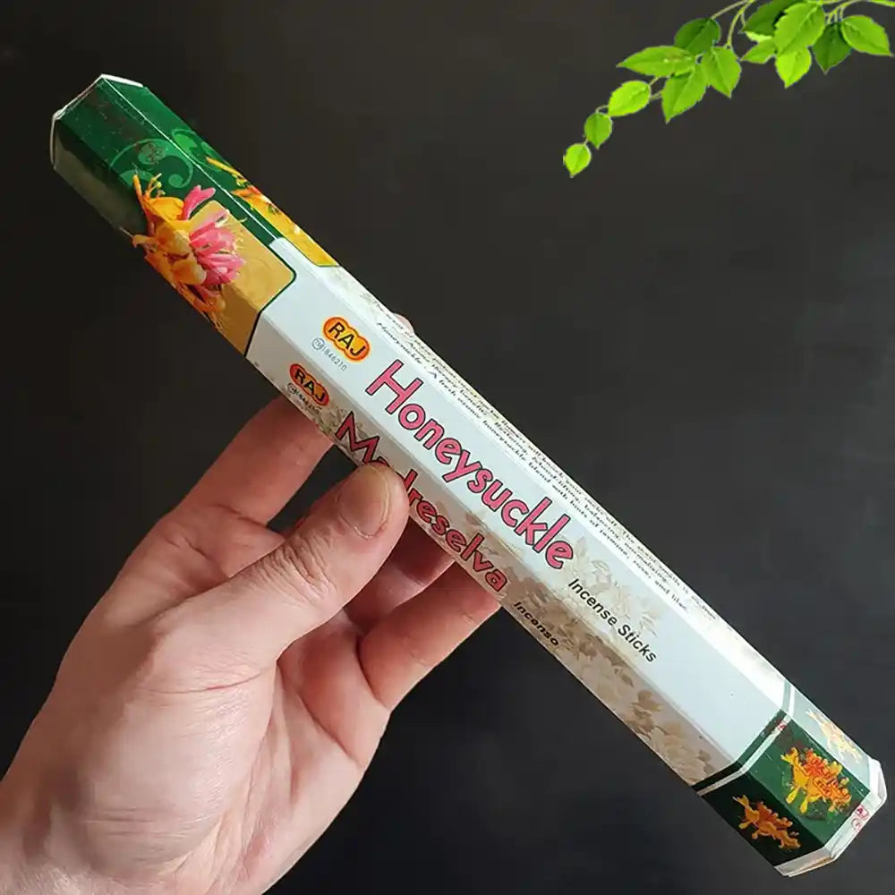 RAJ Indian Incense Sticks - 20 Sticks Money Jasmine Tibetan Sage Honeysuckle