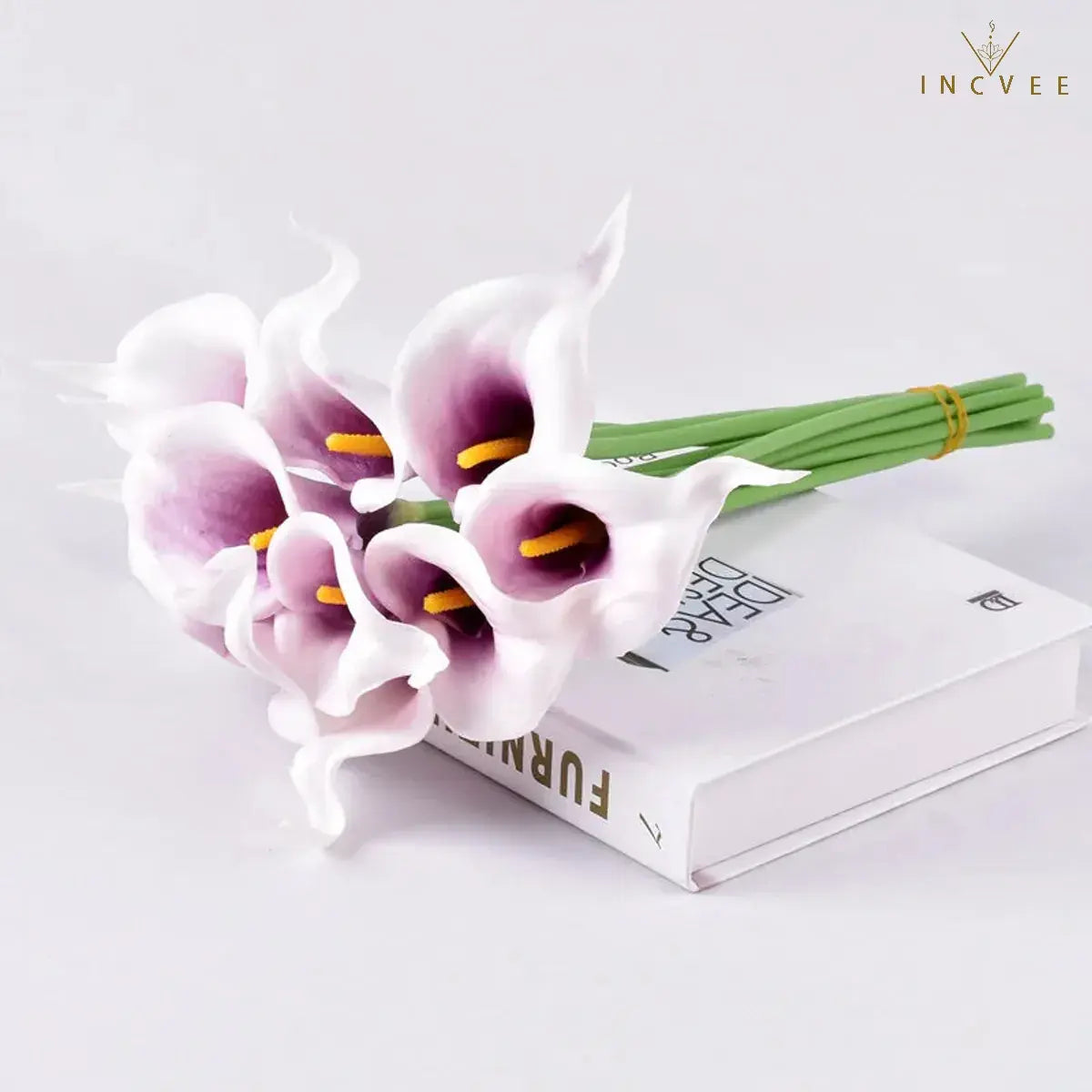 Künstliche Calla-Lilien aus PU-Leder in realistischer Haptik – wasserfest und mit flexiblen Stielen, naturgetreuer Brautstrauß, 5/10/20 Stück