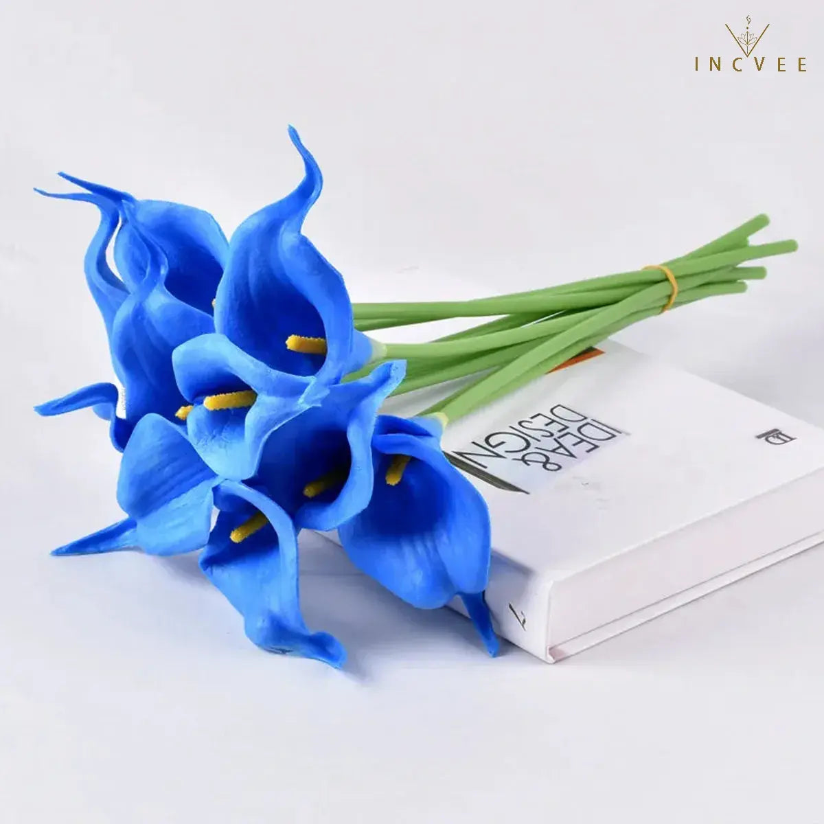Künstliche Calla-Lilien aus PU-Leder in realistischer Haptik – wasserfest und mit flexiblen Stielen, naturgetreuer Brautstrauß, 5/10/20 Stück