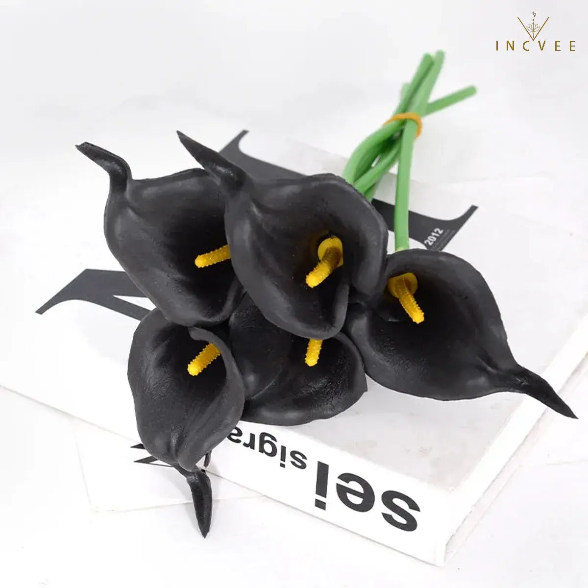 Künstliche Calla-Lilien aus PU-Leder in realistischer Haptik – wasserfest und mit flexiblen Stielen, naturgetreuer Brautstrauß, 5/10/20 Stück