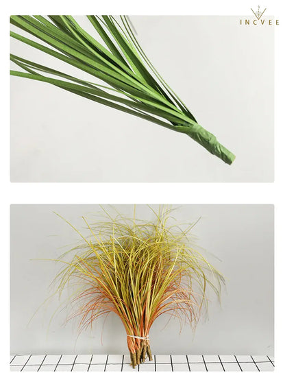 UV-beständiges künstliches Weizengras – pflegeleichtes Grün für den Außenbereich, lebendige, seidenweiche Haptik, 30–50 cm