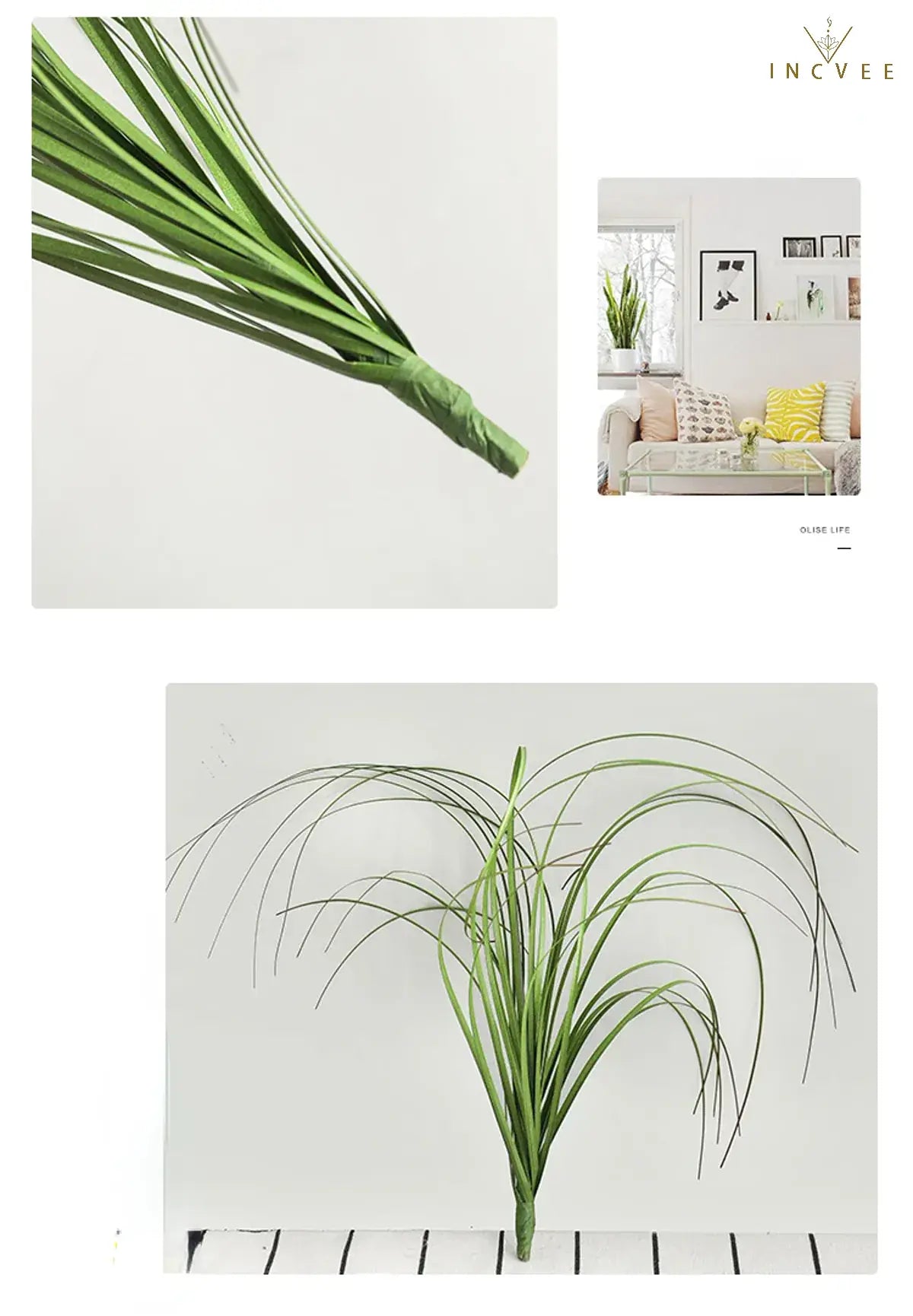 UV-beständiges künstliches Weizengras – pflegeleichtes Grün für den Außenbereich, lebendige, seidenweiche Haptik, 30–50 cm