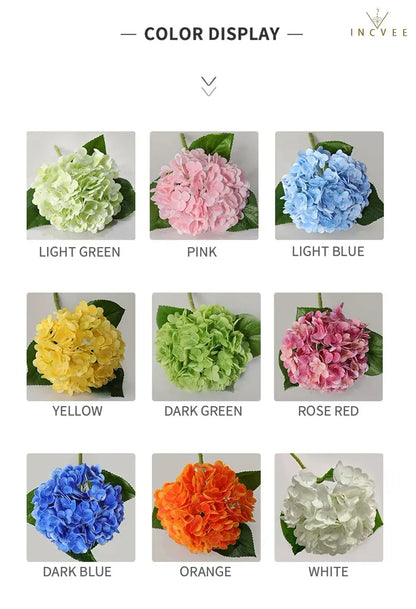 Wasserfeste, hautfreundliche Latex-Hortensie – großer, buschiger Blütenstiel, modernes Galerie-Design, 53 cm hoch