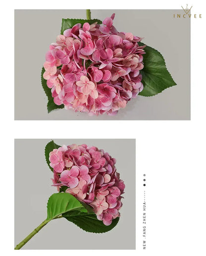 Wasserfeste, hautfreundliche Latex-Hortensie – großer, buschiger Blütenstiel, modernes Galerie-Design, 53 cm hoch