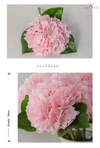 Wasserfeste, hautfreundliche Latex-Hortensie – großer, buschiger Blütenstiel, modernes Galerie-Design, 53 cm hoch
