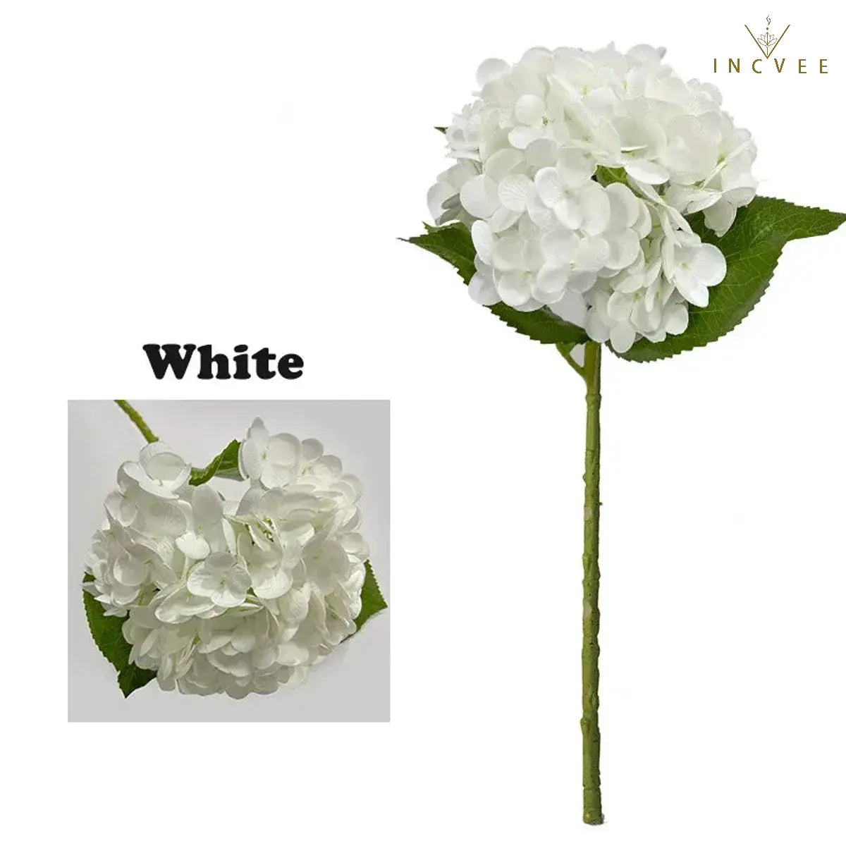 Wasserfeste, hautfreundliche Latex-Hortensie – großer, buschiger Blütenstiel, modernes Galerie-Design, 53 cm hoch