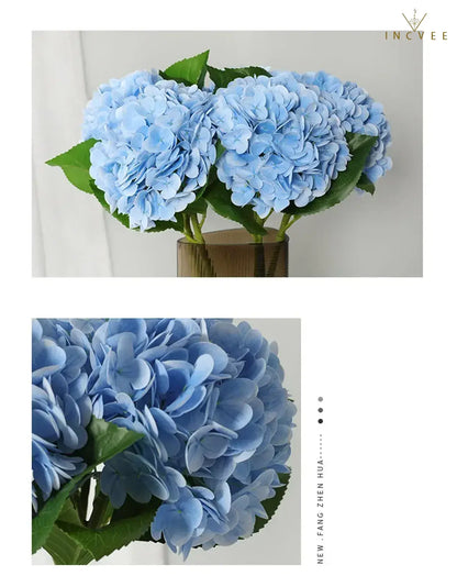 Wasserfeste, hautfreundliche Latex-Hortensie – großer, buschiger Blütenstiel, modernes Galerie-Design, 53 cm hoch