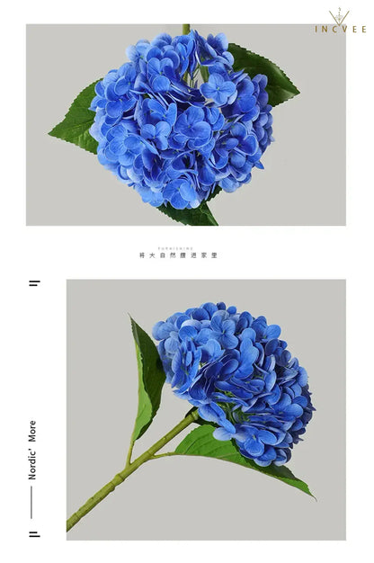 Wasserfeste, hautfreundliche Latex-Hortensie – großer, buschiger Blütenstiel, modernes Galerie-Design, 53 cm hoch
