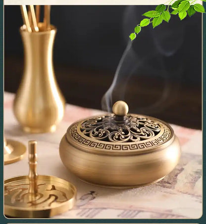 Powder Incense Set Xiangdao Pure Copper Powder Incense Seal Set - Complete Tools, Gift Bo ...