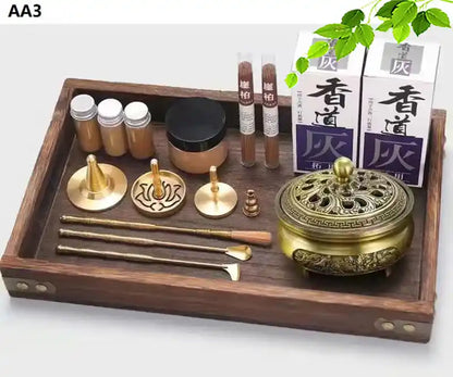 Xiangdao Brass Incense Burner Set - Incense Seal DIY Incense Kit