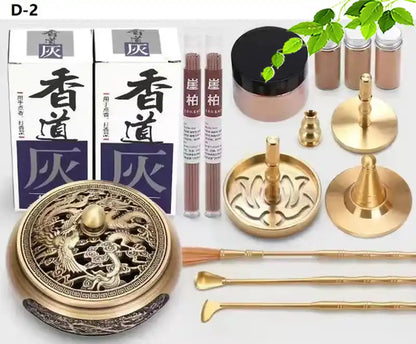 Xiangdao Brass Incense Burner Set - Incense Seal DIY Incense Kit