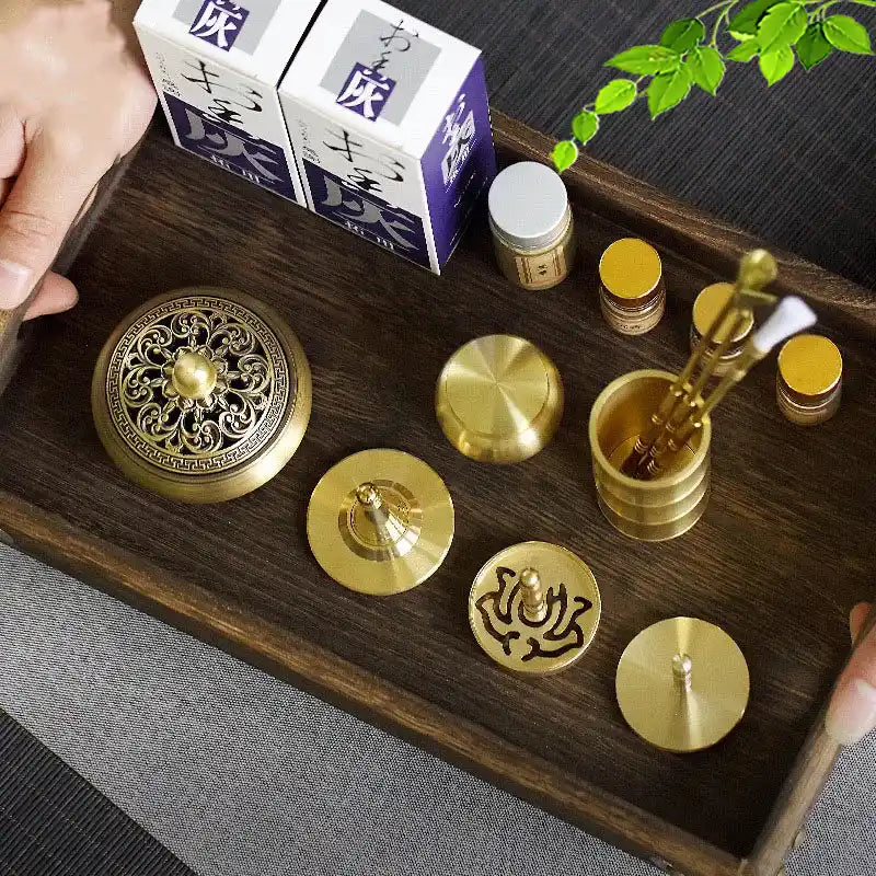 Xiangdao Brass Incense Burner Set - Incense Seal DIY Incense Kit