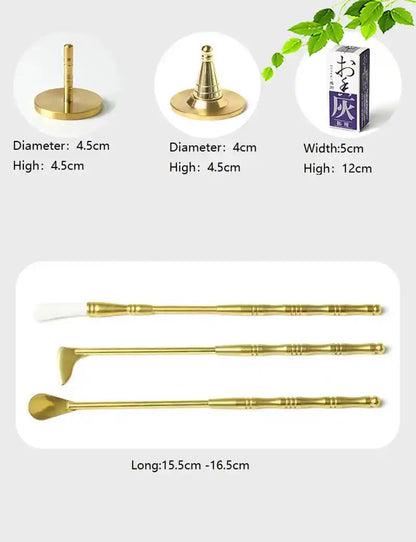 Xiangdao Brass Incense Burner Set - Incense Seal DIY Incense Kit