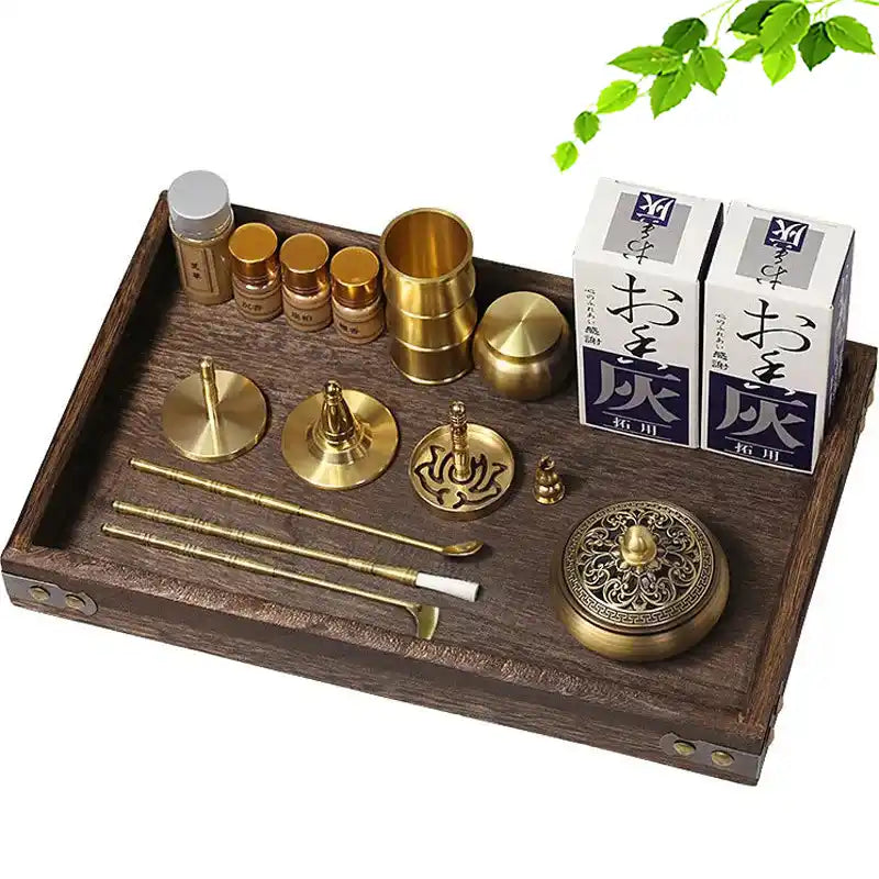 Xiangdao Brass Incense Burner Set - Incense Seal DIY Incense Kit