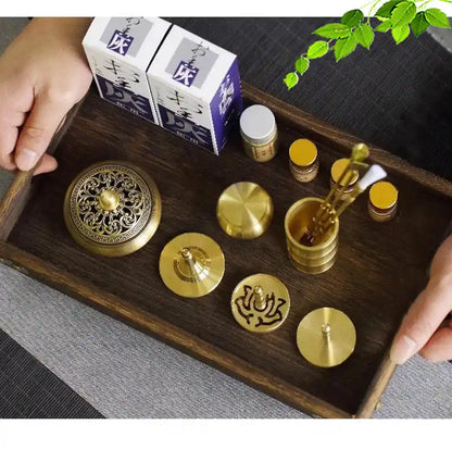 Xiangdao Brass Incense Burner Set - Incense Seal DIY Incense Kit