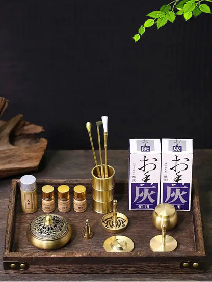 Xiangdao Brass Incense Burner Set - Incense Seal DIY Incense Kit