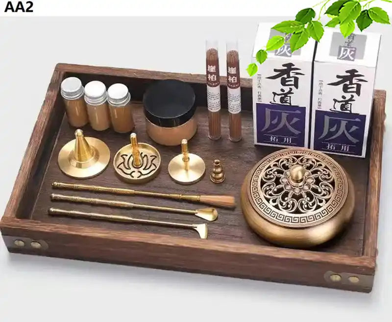 Xiangdao Brass Incense Burner Set - Incense Seal DIY Incense Kit