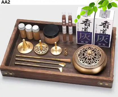 Xiangdao Brass Incense Burner Set - Incense Seal DIY Incense Kit