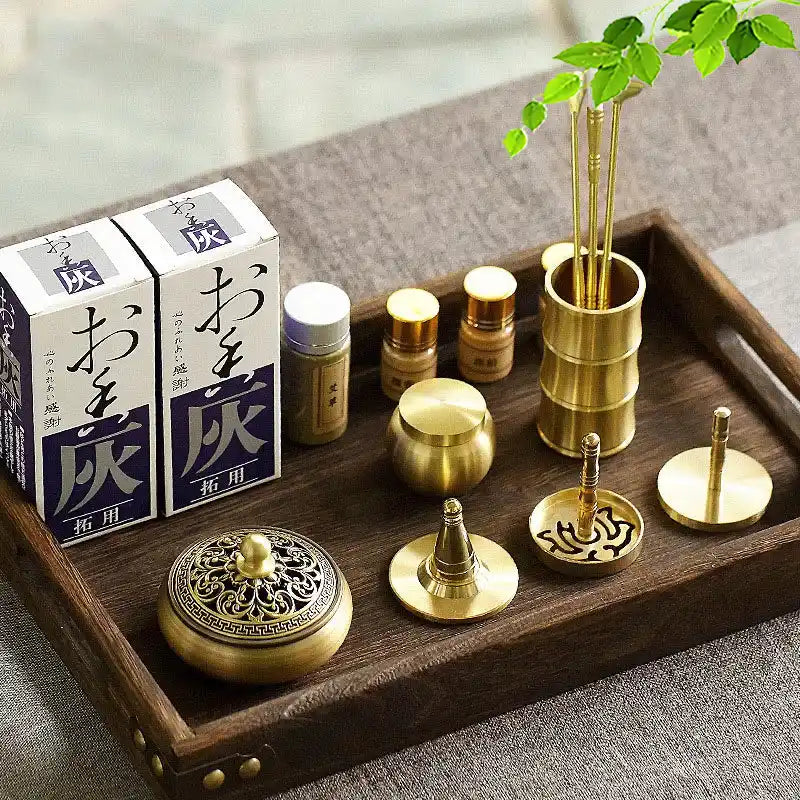 Xiangdao Brass Incense Burner Set - Incense Seal DIY Incense Kit